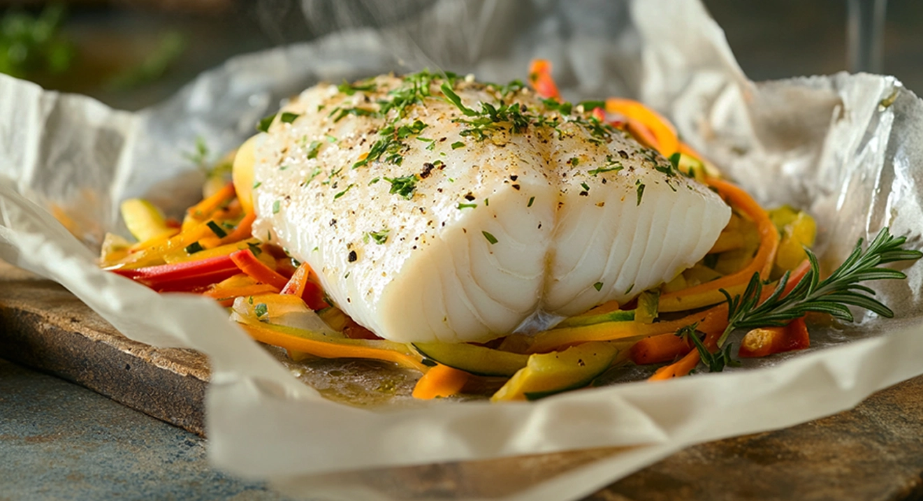 Simple Baked Halibut with Lemon